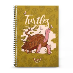 Land turtle animal (Τετράδιο Σπιράλ)